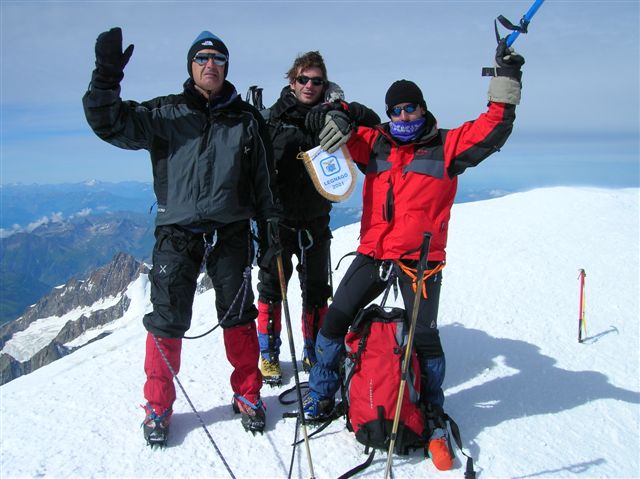 Silvietto Lovato sul Monte Bianco