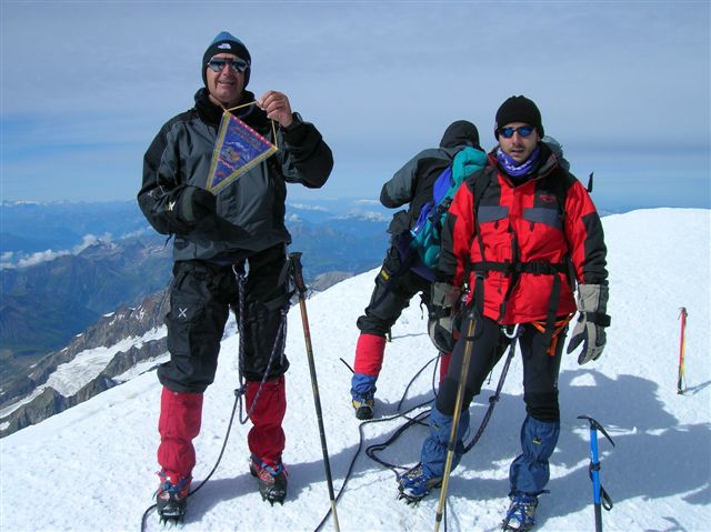 Silvietto Lovato sul Monte Bianco